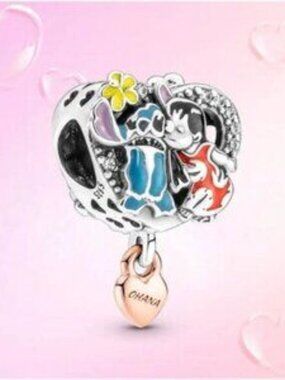 PANDORA Disney charm Lilo & Stitch Ohana